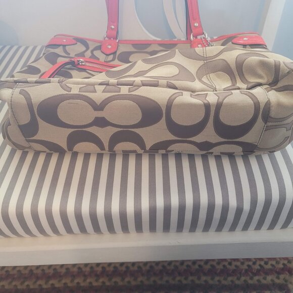 Coach Signature Orange Purse & Wallet Set - Picture 5 of 6